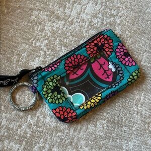Vera Bradley Multicolor Floral ID Wallet Disney